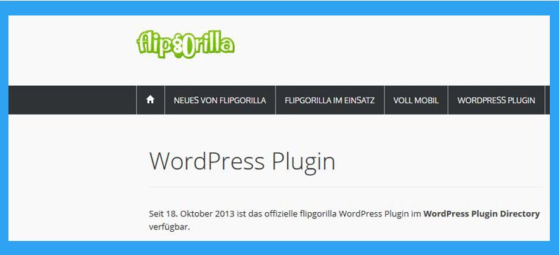 flipgorilla wordpress plugin